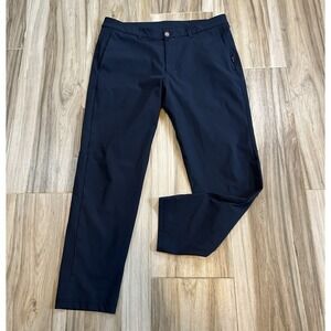 Lululemon Pants Fits 31x29  Slim Navy ABC Nylon Chino Performance Stretch Casual